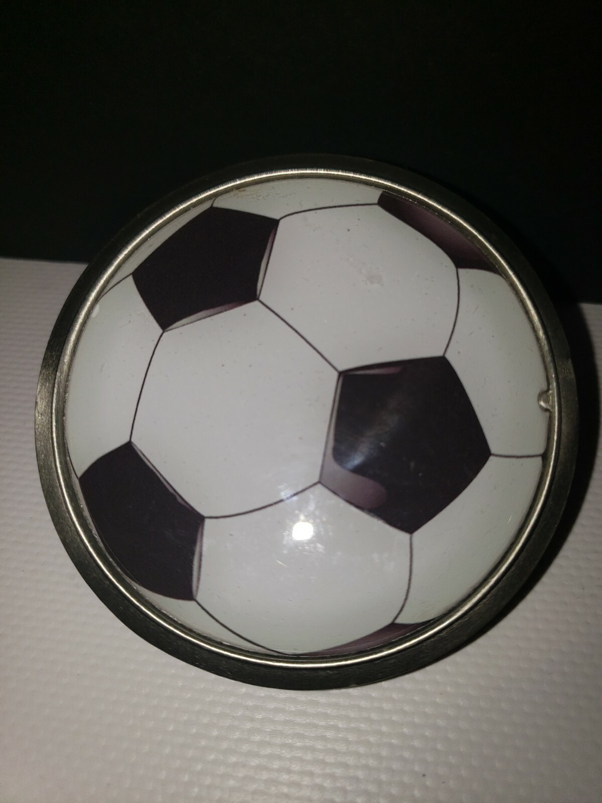 MLS Major League Soccer Ball Pewter Belt Buckle by Great American Products – NWB