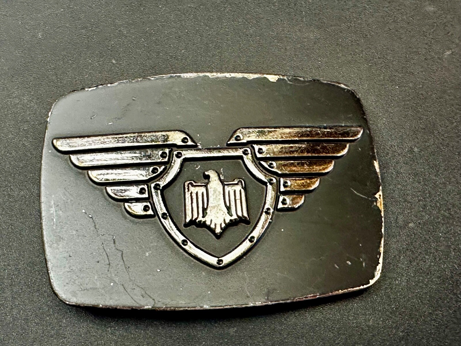 Thunderbird Emblem Logo With Wings 90&rsquo;S Chrome Brand 6172 Belt Buckle