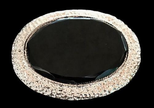 Oval Black Glass Classy Sexy 3D Woman Cool Belt Buckle