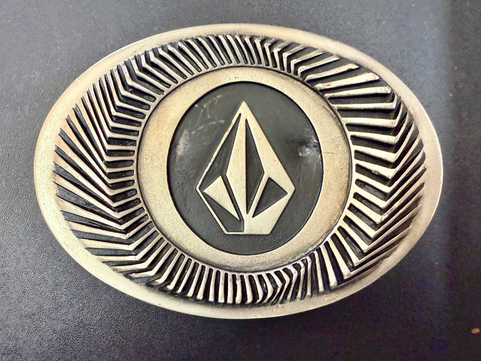 VOLCOM Apparel Company Diamond Logo 90&rsquo;s Metal Cast Original Promo Belt Buckle