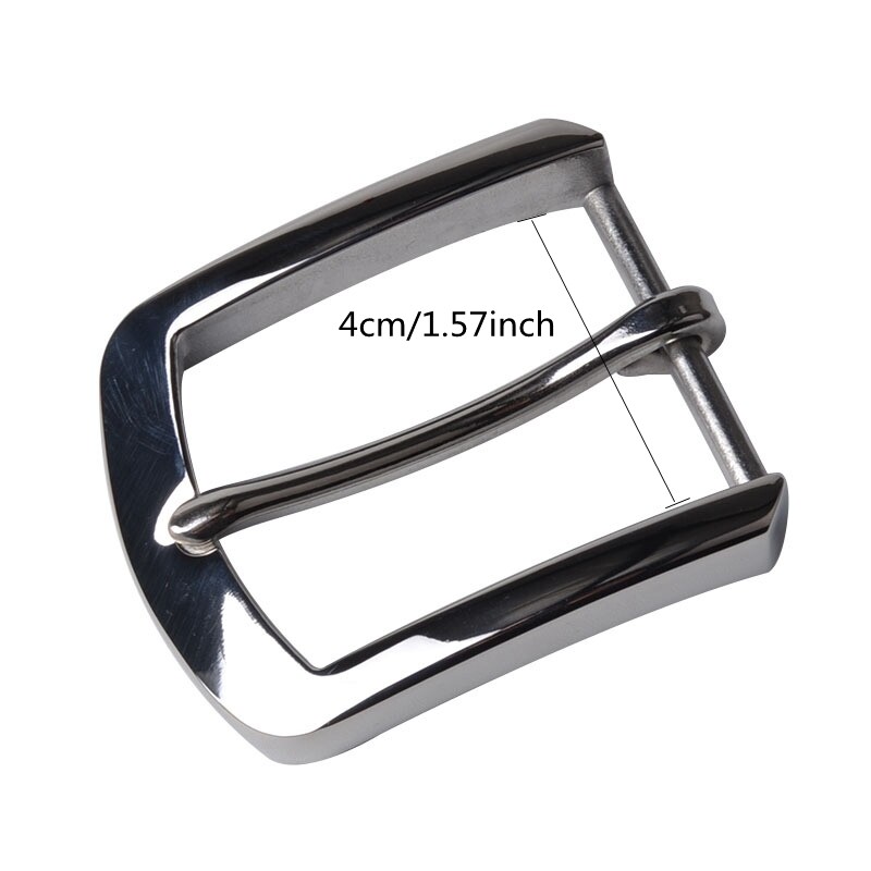 2Pcs Heavy Duty Single Prong Belt Buckle Replacement Pin Buckle Fits 4cm