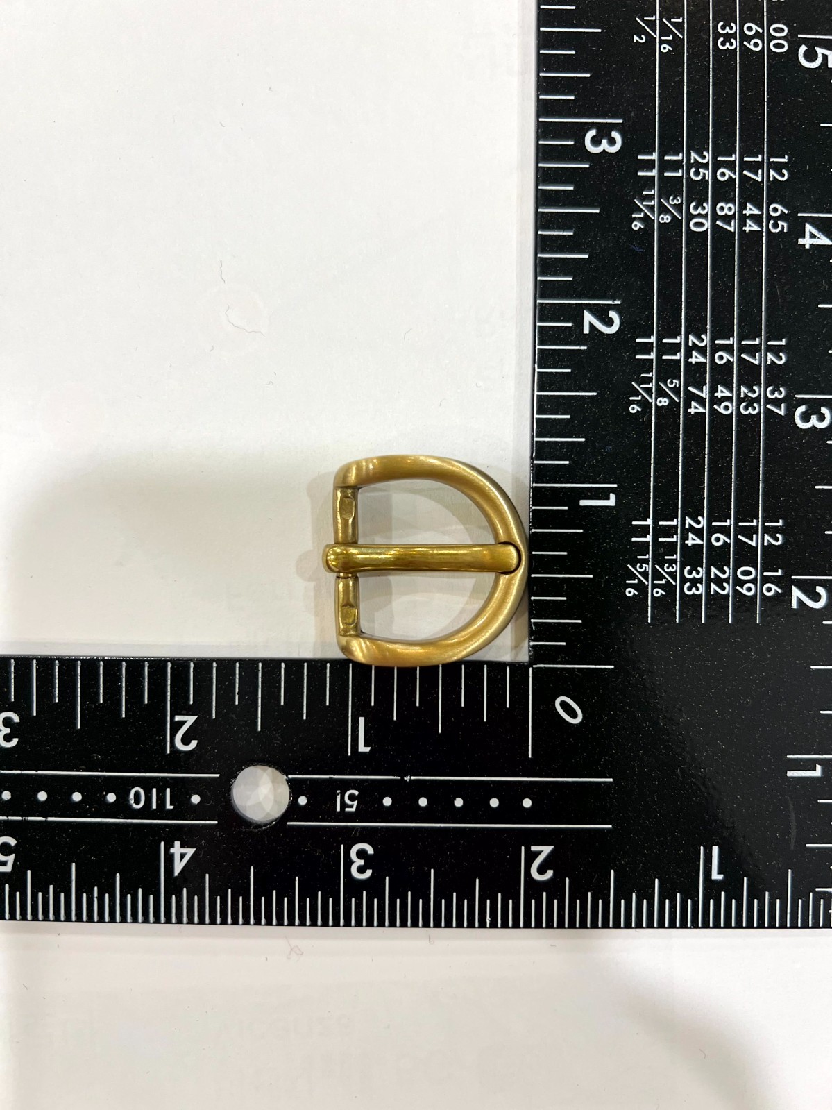 Solid Brass Satin Brass Belt Buckle Made in Italy Fits 0.79&Prime; Belt Strap