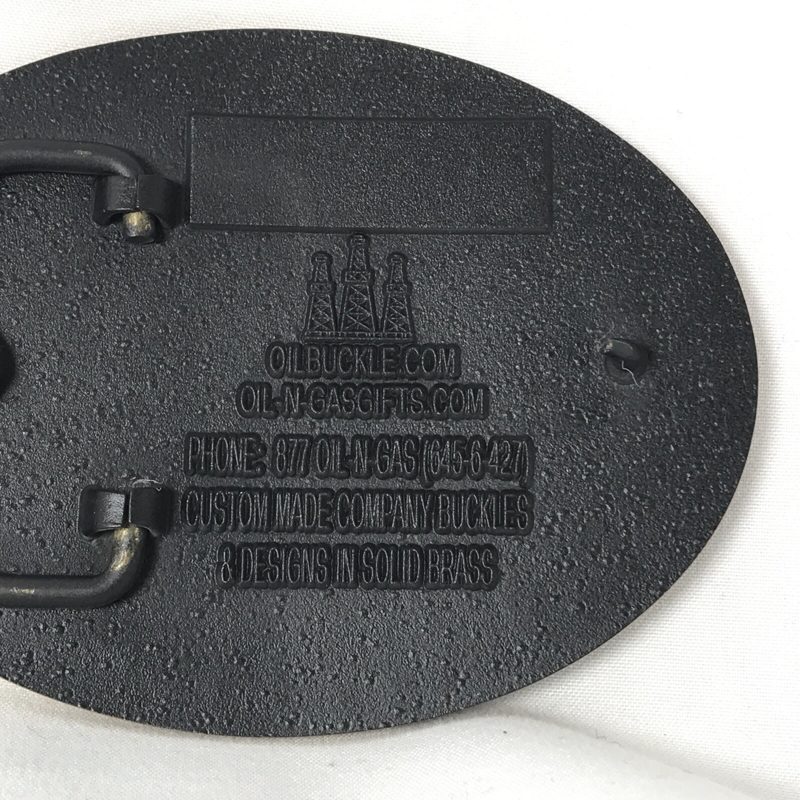 NEW Oil Life Blood of America Refinery Belt Buckle Well Worker Derrick Pump A7
