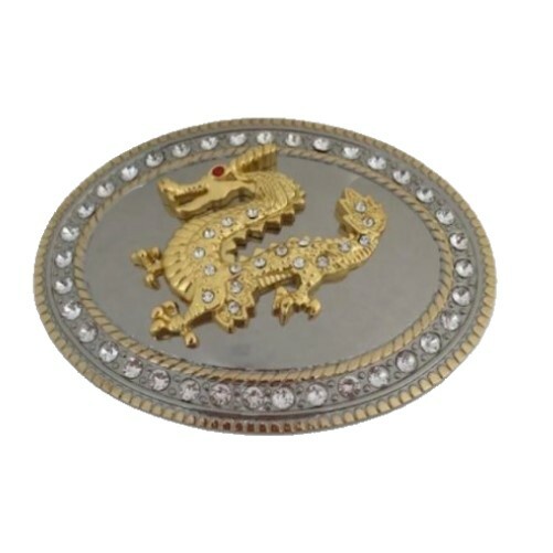 Dragon Western Men&rsquo;s Belt Buckles for Women Cowboy Rodeo Rhinestone Belt Buckle