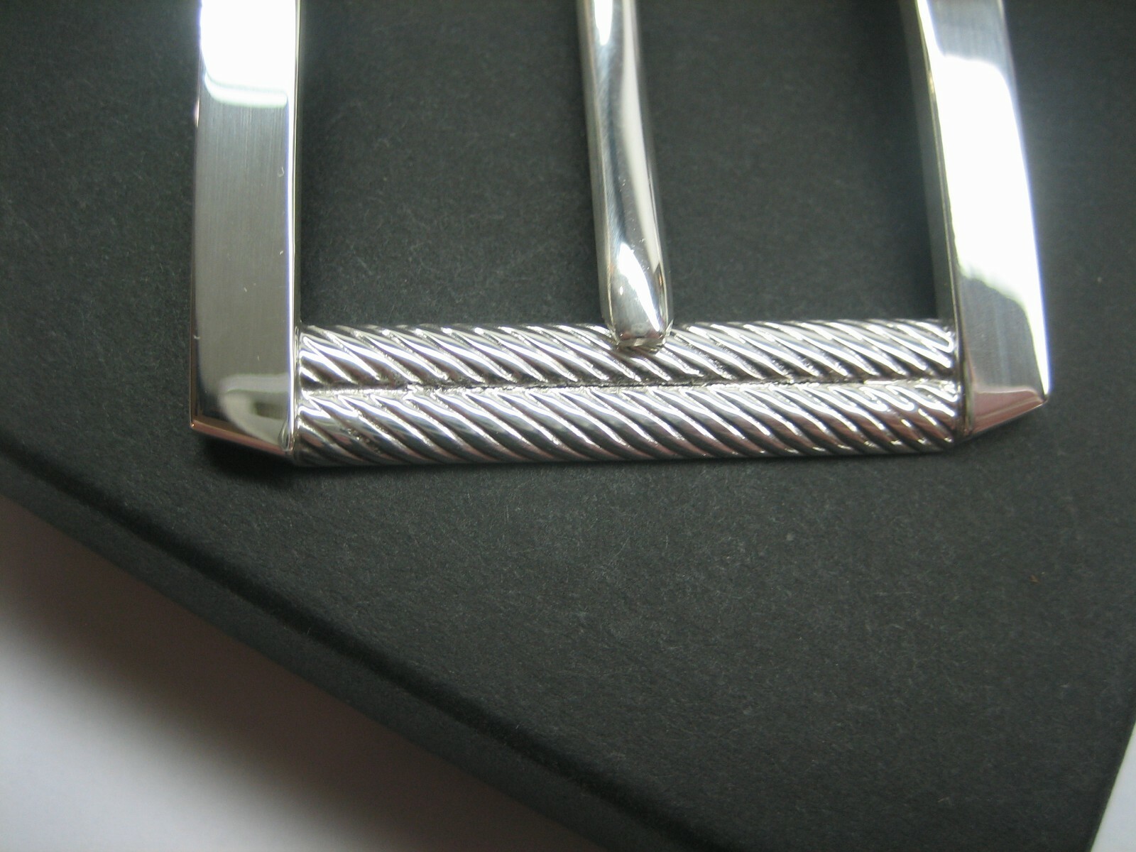 STERLING SILVER 925 BUCKLE AVAILABLE FOR 1&Prime; 1-1/8&Prime; 1-1/4&Prime; 1-3/8&Prime; 1-1/2&Prime; BELTS