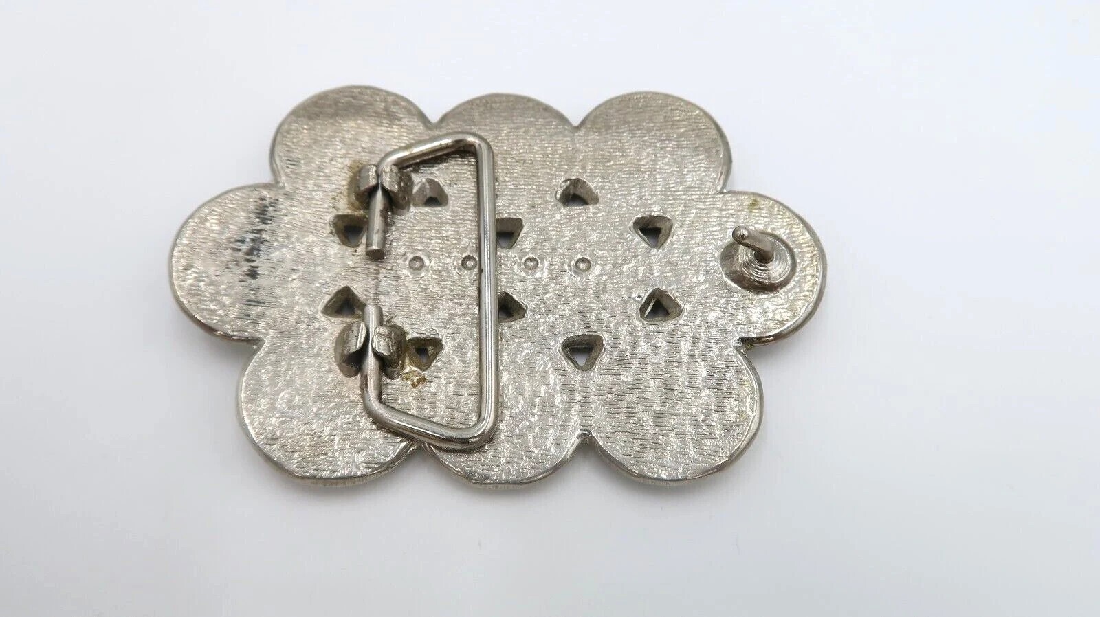 t538 Vintage Western Buffalo Nickel Coin Belt Buckle Folk Art