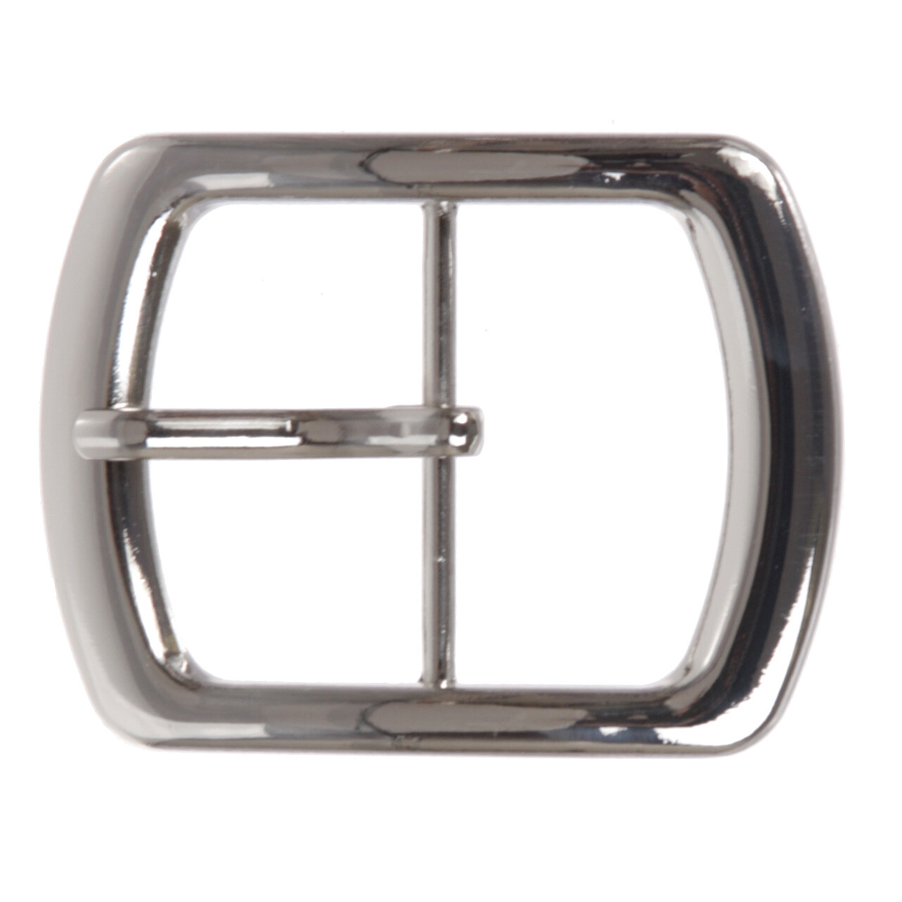 1 3/4&Prime; (44 mm) Nickel Free Center Bar Single Prong Oval Belt Buckle