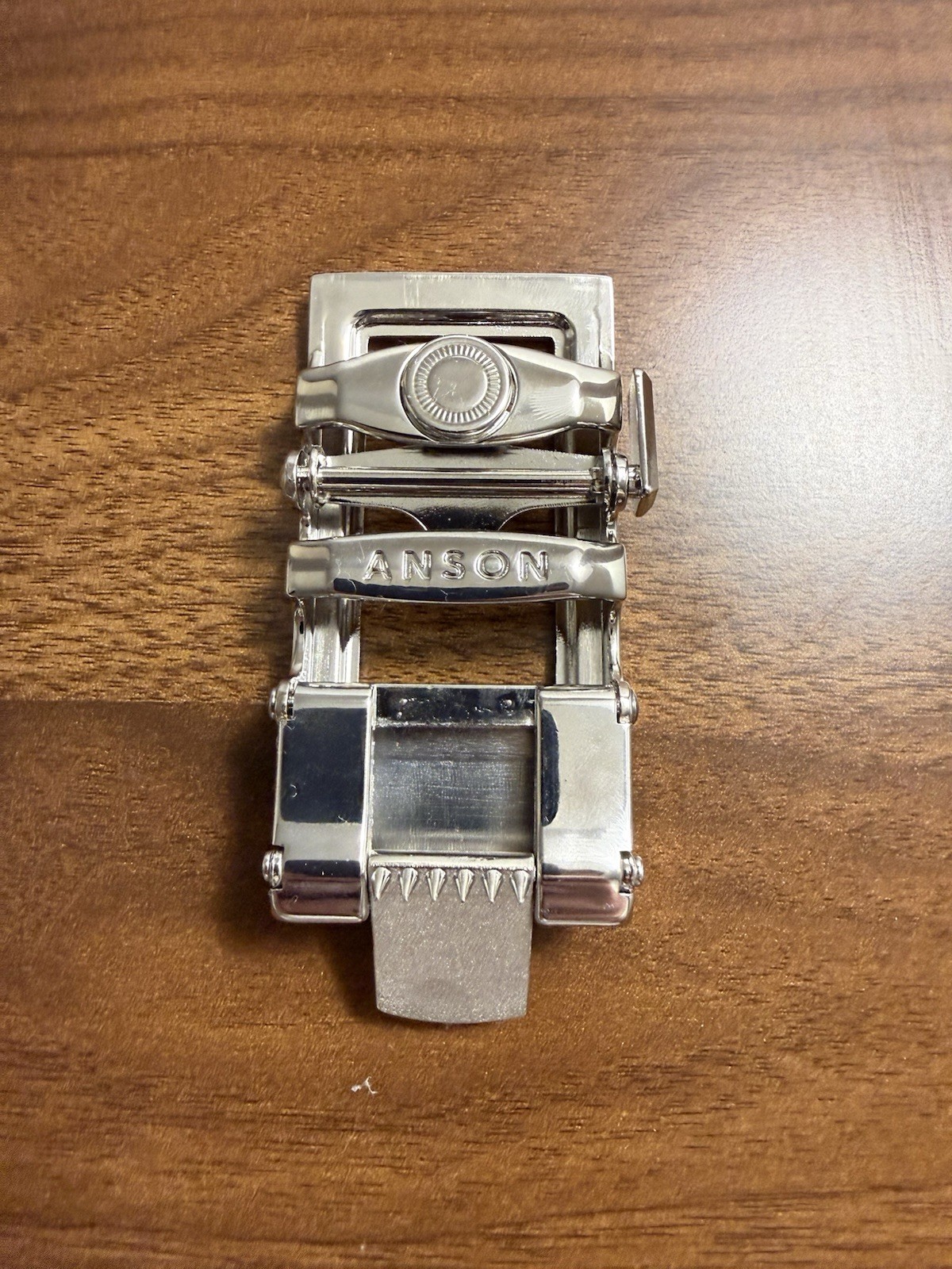 Anson Adjustable Belt Buckle 1.5” Traditional Silver – Nickel Free