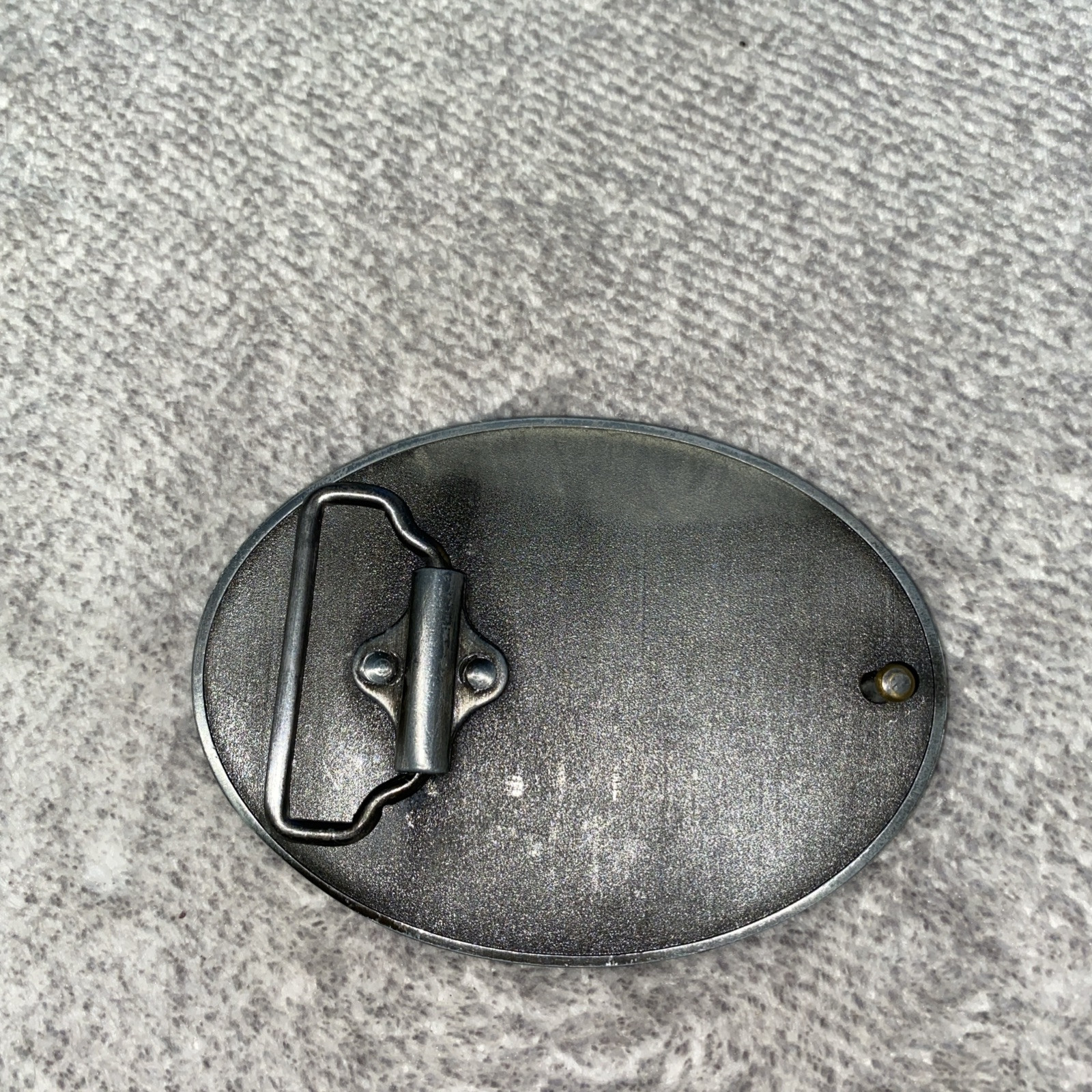 Vintage MOTORCYCLE BELT BUCKLE ~LEGENDS WEST ~PEWTER ENAMEL ~MADE IN USA BB1932
