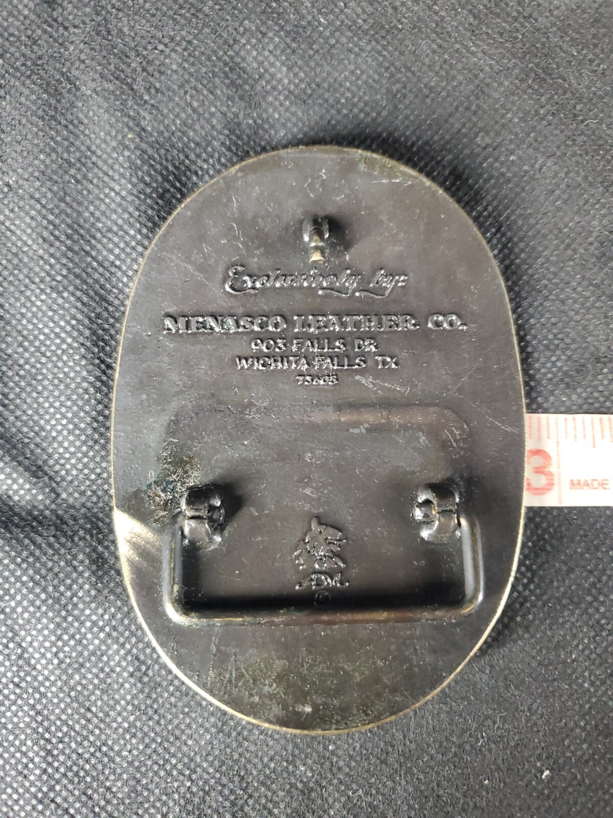 1979 3D 1ST INTERNATIONAL TREASURE HUNT Metal Detector BELT BUCKLE TEXAS ***
