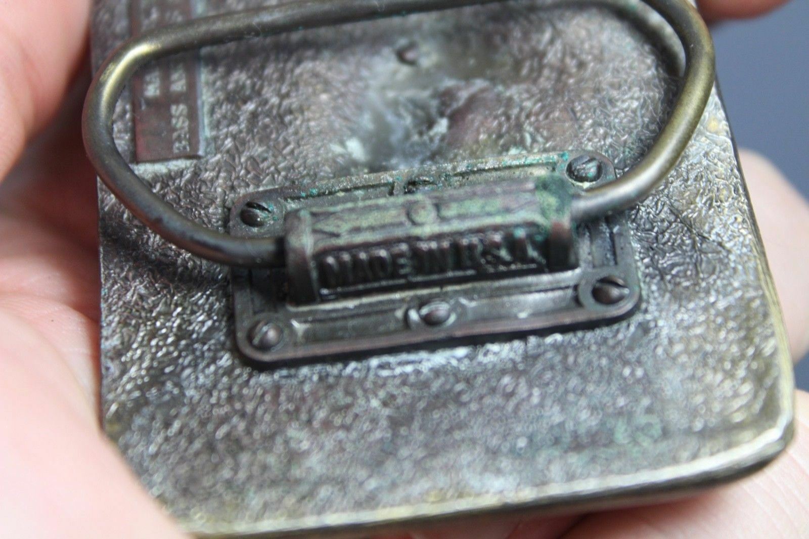 Vintage B.A.S.S. Bass Anglers Sportsman Society 1988 Brass Belt Buckle USA Made