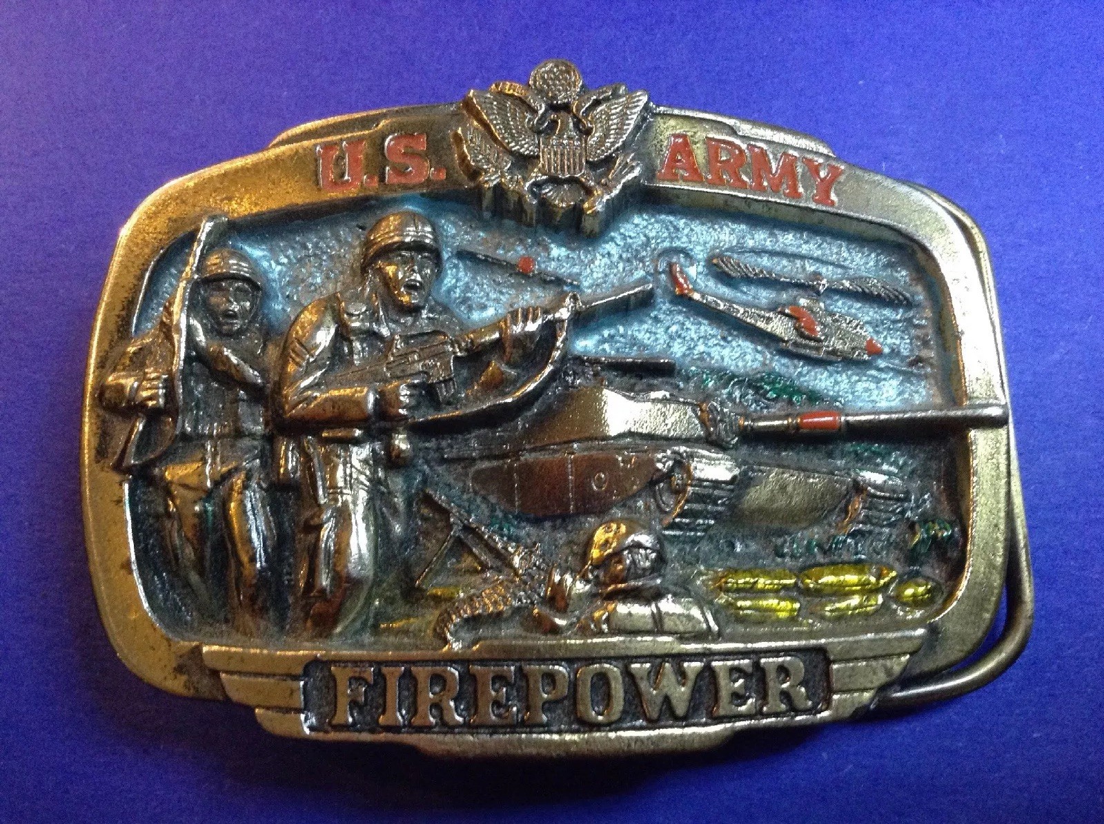 US Army Firepower Belt Buckle