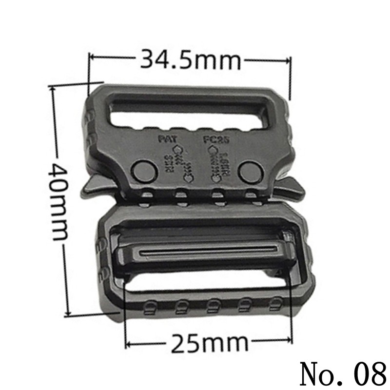 Quick Release Belt Buckle Metal 25mm 38mm Tactical Web Belt Outdoor Hunting Gear