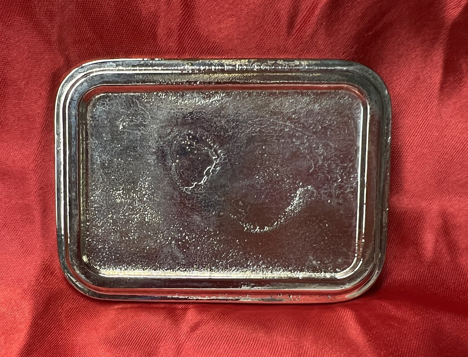 Designer Rectangle Belt Buckle Blank ~ dana michelle & co ~ Silver / Chrome Tone