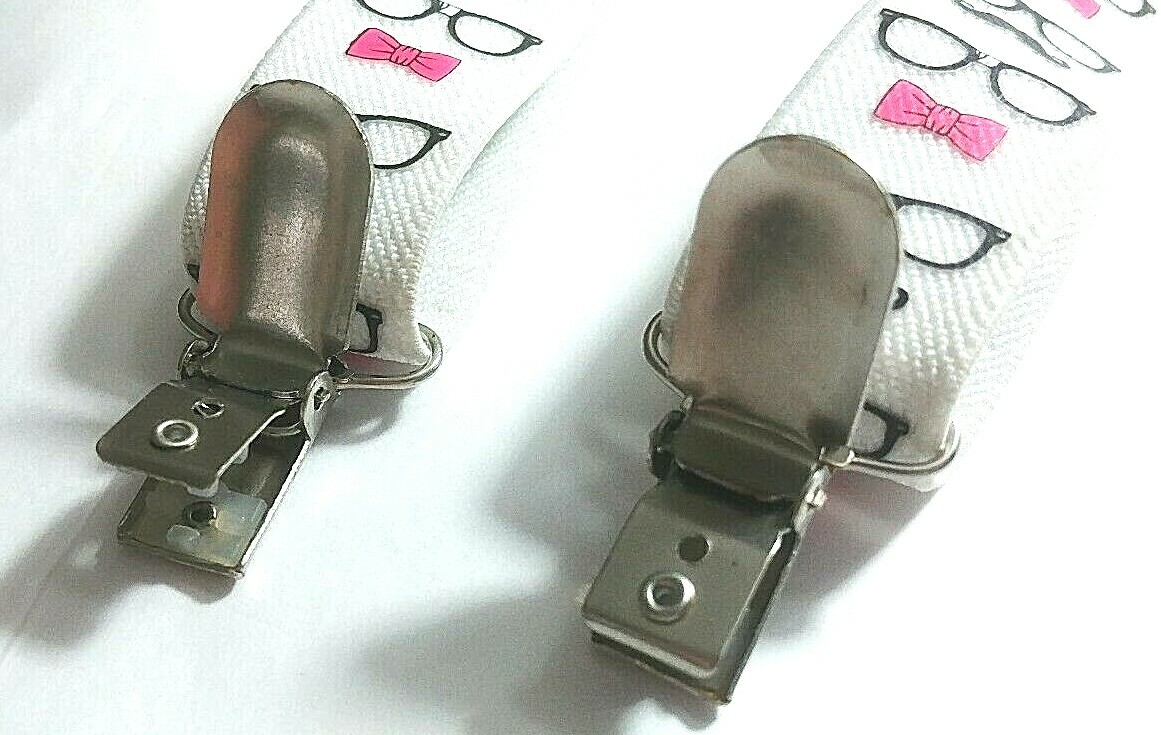 Suspenders, Teen/Adult printed with Glasses, mustaches and bow ties Claire&rsquo;s
