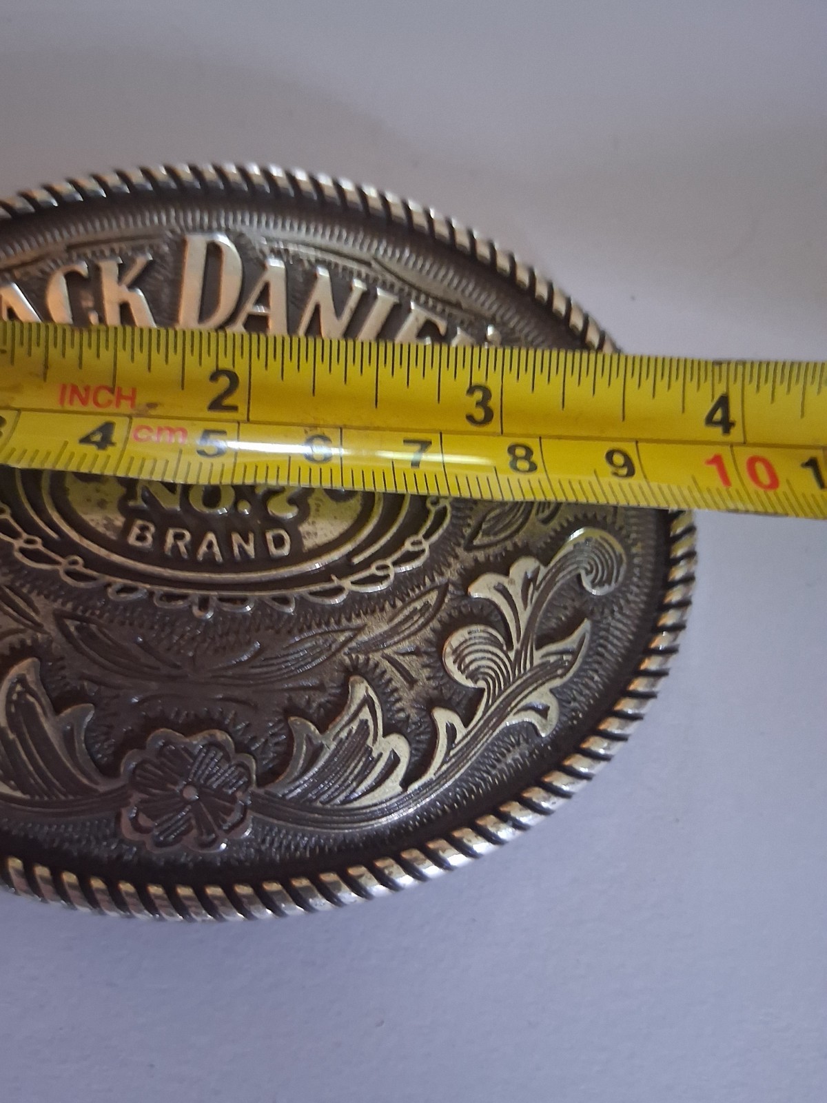 2005 Jack Daniel&rsquo;s Old No.7 Brand Metal Belt Buckle 5008JD 3&Prime;x3.75&Prime;