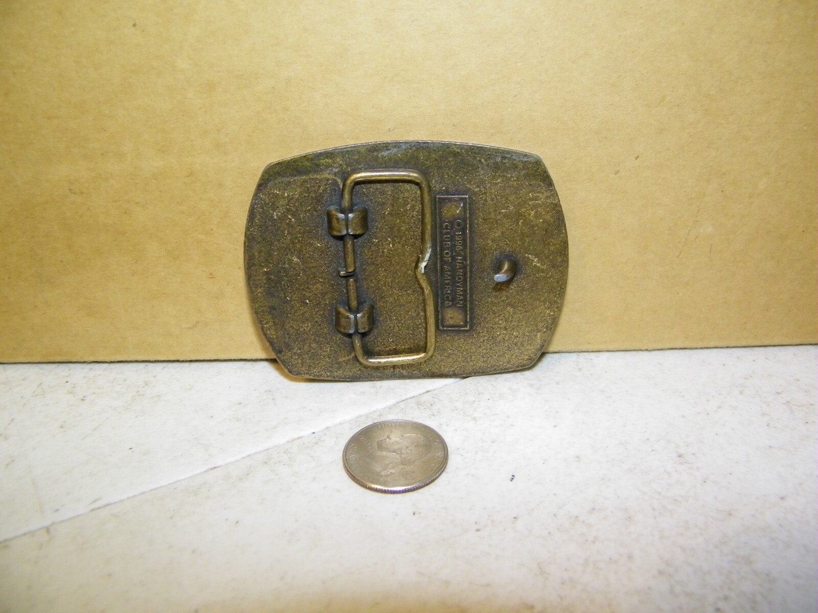 Vintage 1996 Handyman Club of America Life Member Belt Buckle