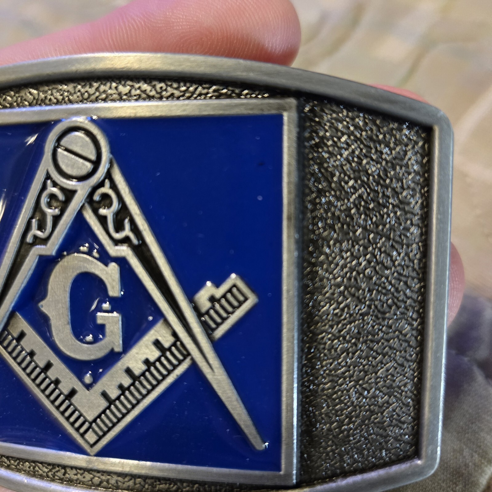 MASON FREEMASONS FREEMASONRY Metal Belt Buckle