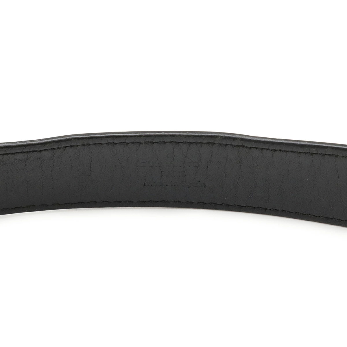 LOUIS VUITTON LOUIS Vuitton Epi Santulle Force Belt Noir Black
