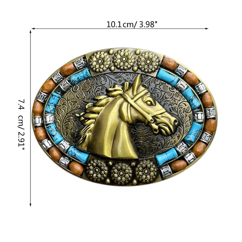 Vintage Ethnic Carved Belt Buckle Metal Teenager Belt Buckle Replacement