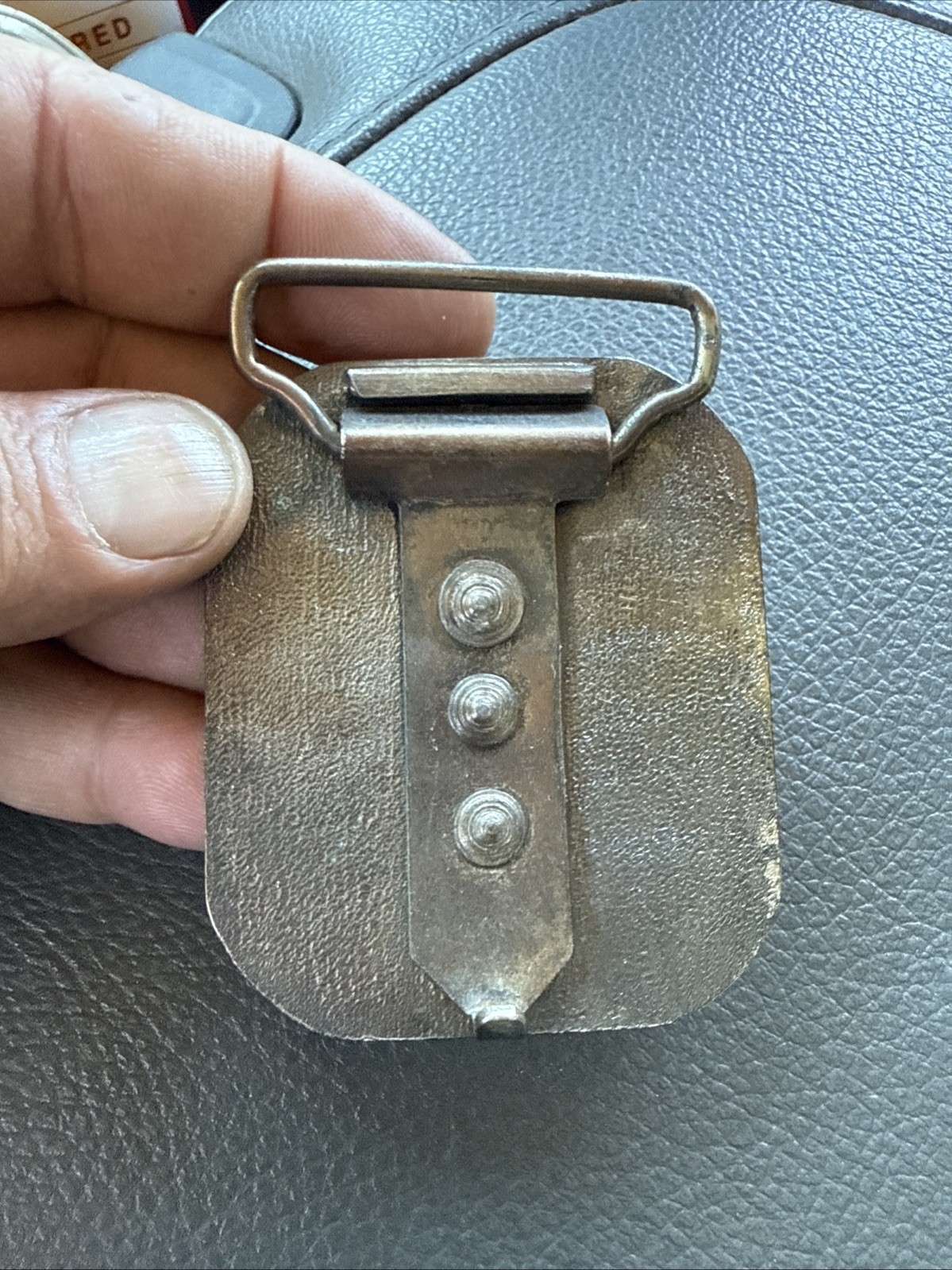 U.S. Marines Vintage Enameled Belt Buckle (MESS WITH THE BEST DIE LIKE THE REST)