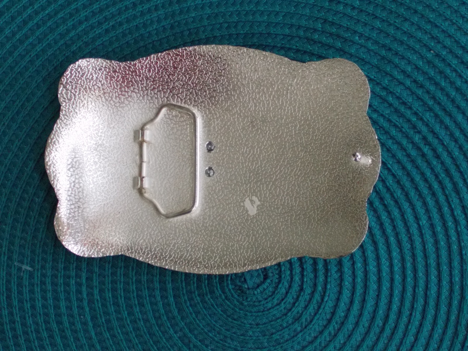 1- Western Running Horse Buckle Gold-Silver Color 5-1/2×3-3/4 in.