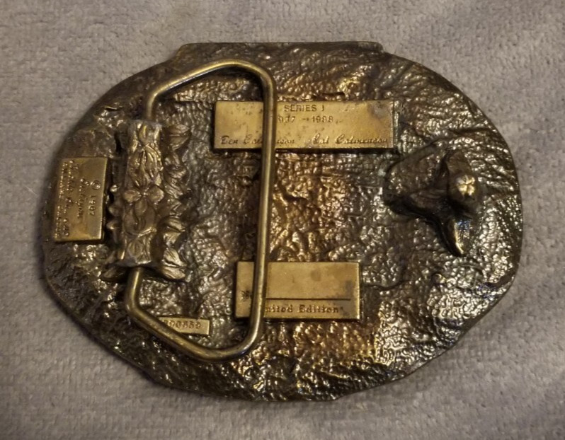 Tisco Tractor 53rd Anniversary Belt Buckle VTG 1937-1988 Cast Brass Ltd Ed Farm