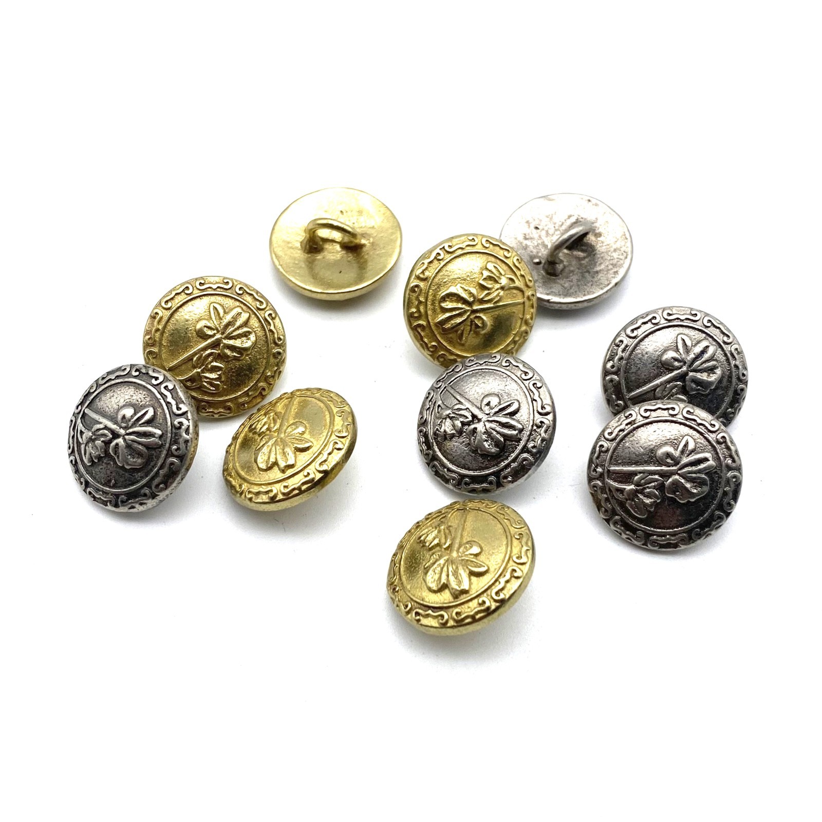 Brass Round Classic Sewing Button Clothing Button Replacement lot