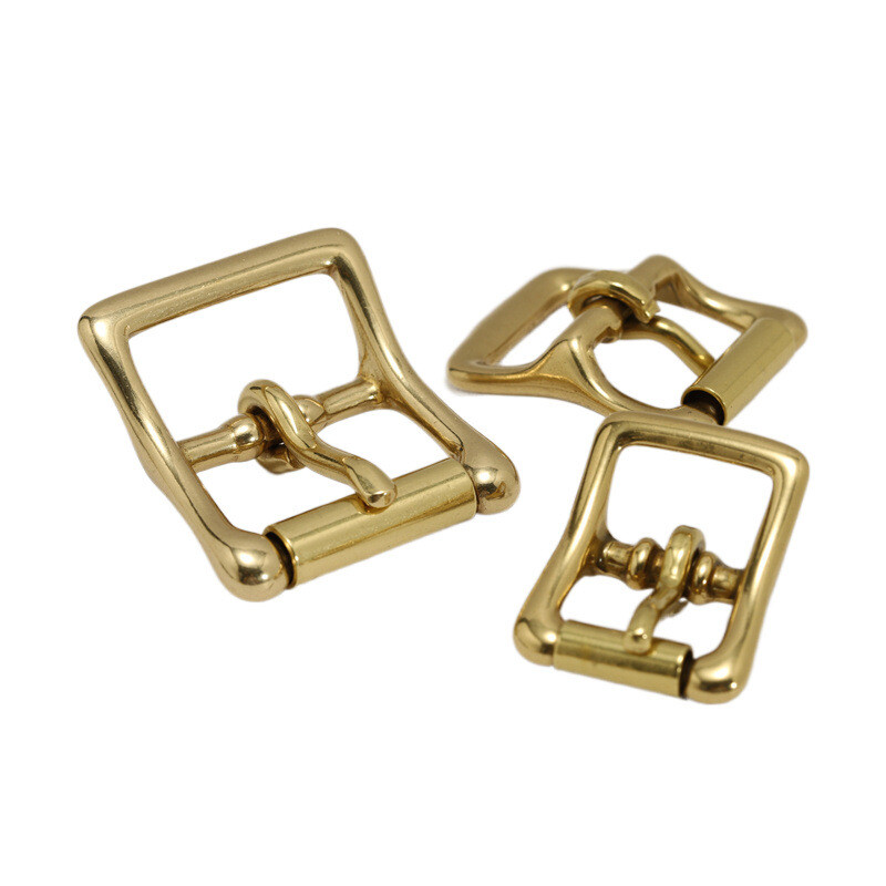 2pcs Brass Roller Belt Buckle Single Prong Replacement 16/20/25mm Internal Width