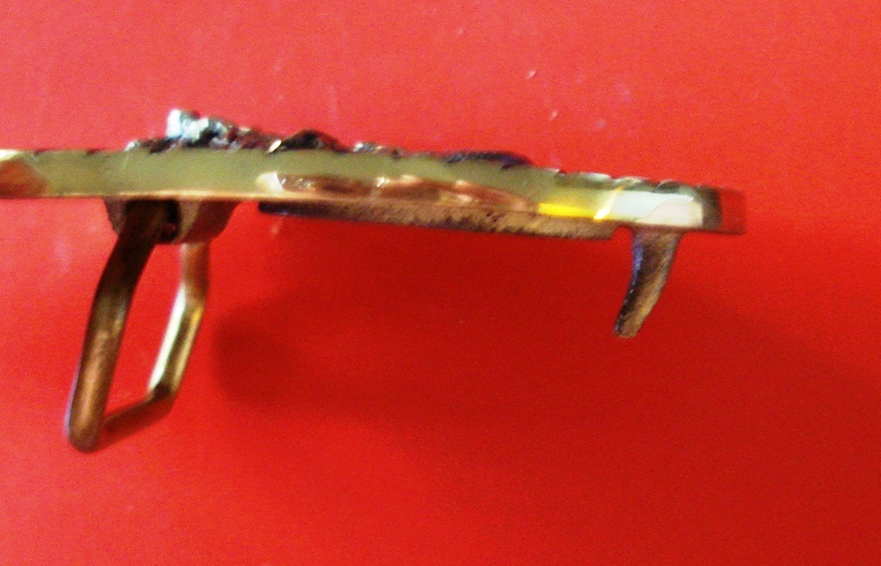 1981 VTG South Dakota Cowboy Solid Brass Registered Collection Belt Buckle