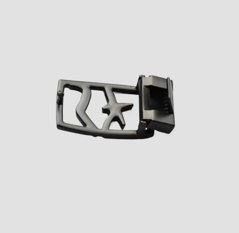 Salvatore Ferragamo Men&rsquo;s Gunmetal Grey Belt Buckle (Fits Belt Width1.38in)
