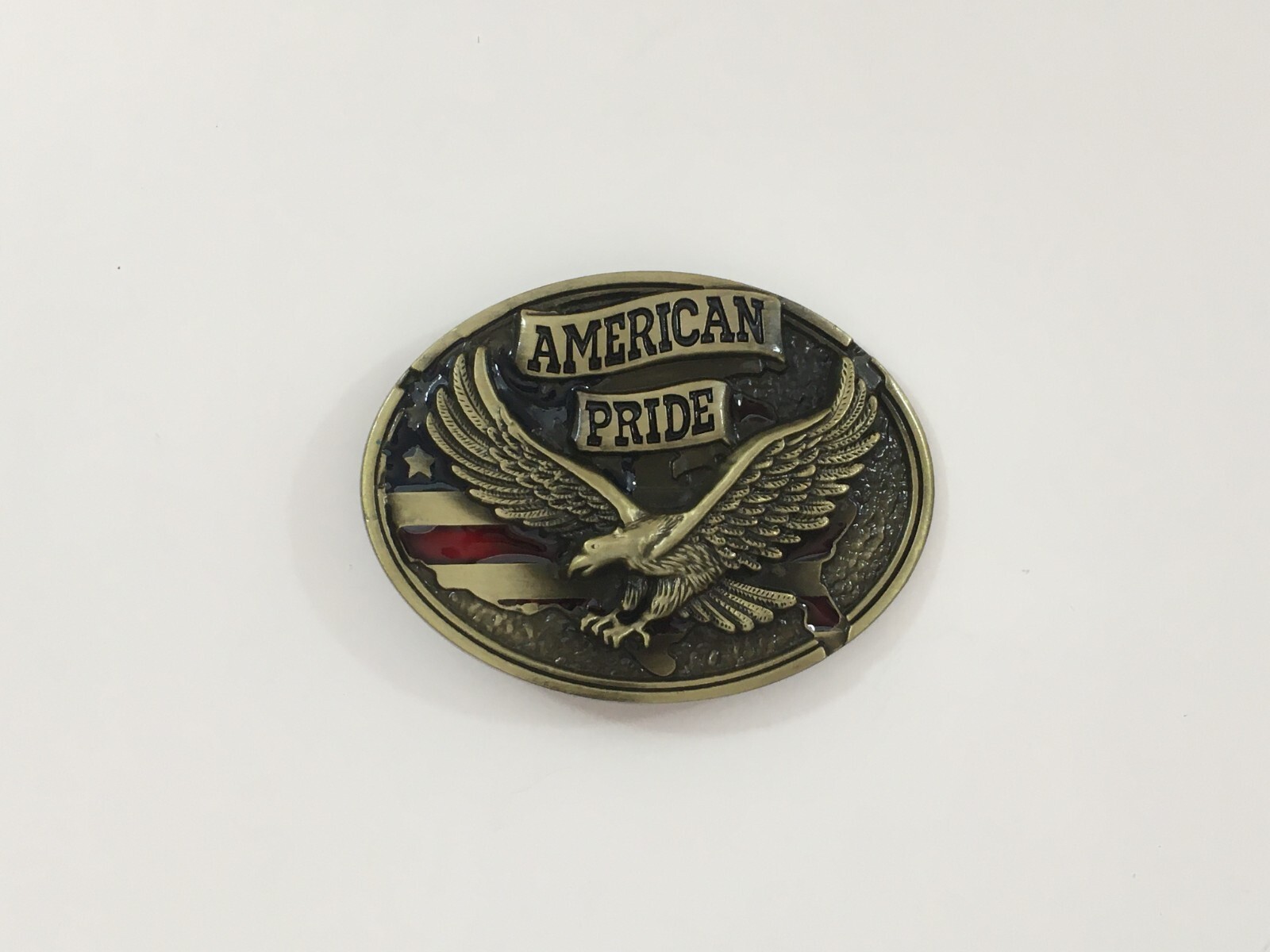 American Pride Belt Buckle USA Flag Eagle Western Cowboy Patriot Men Belt Buckle