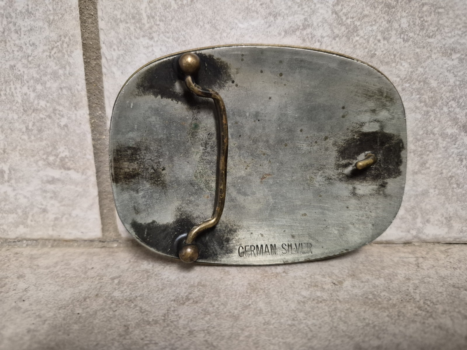 Vintage German Silver Belt Buckle