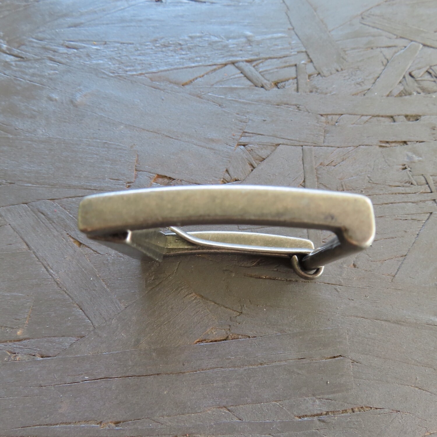 Single Prong Belt Buckle Mens Silver 1.5 Square Roller Replacement Casual Retro