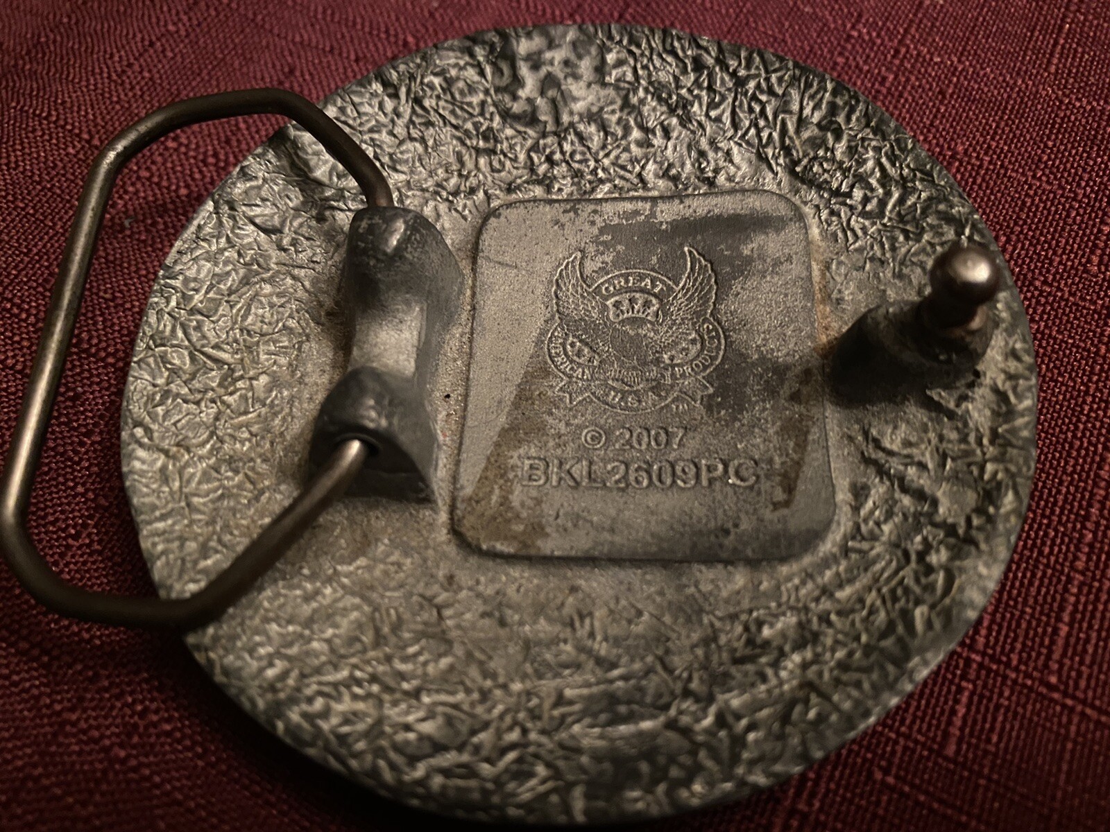 D.C. United Logo Belt Buckle Silver Pewter Soccer Ball Fanatics Tifo Culture