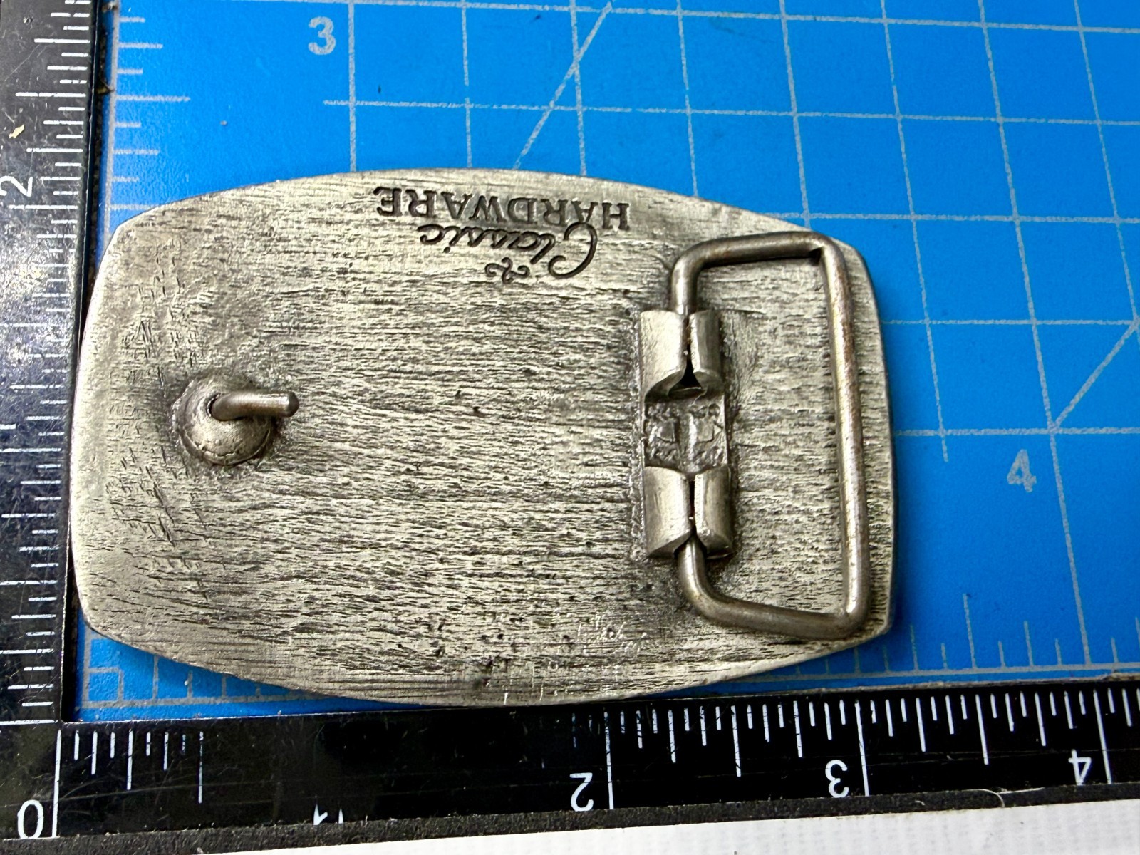 Y2K Men Cocky red belt buckle tv show bone classic hardware vintage retro whimsy
