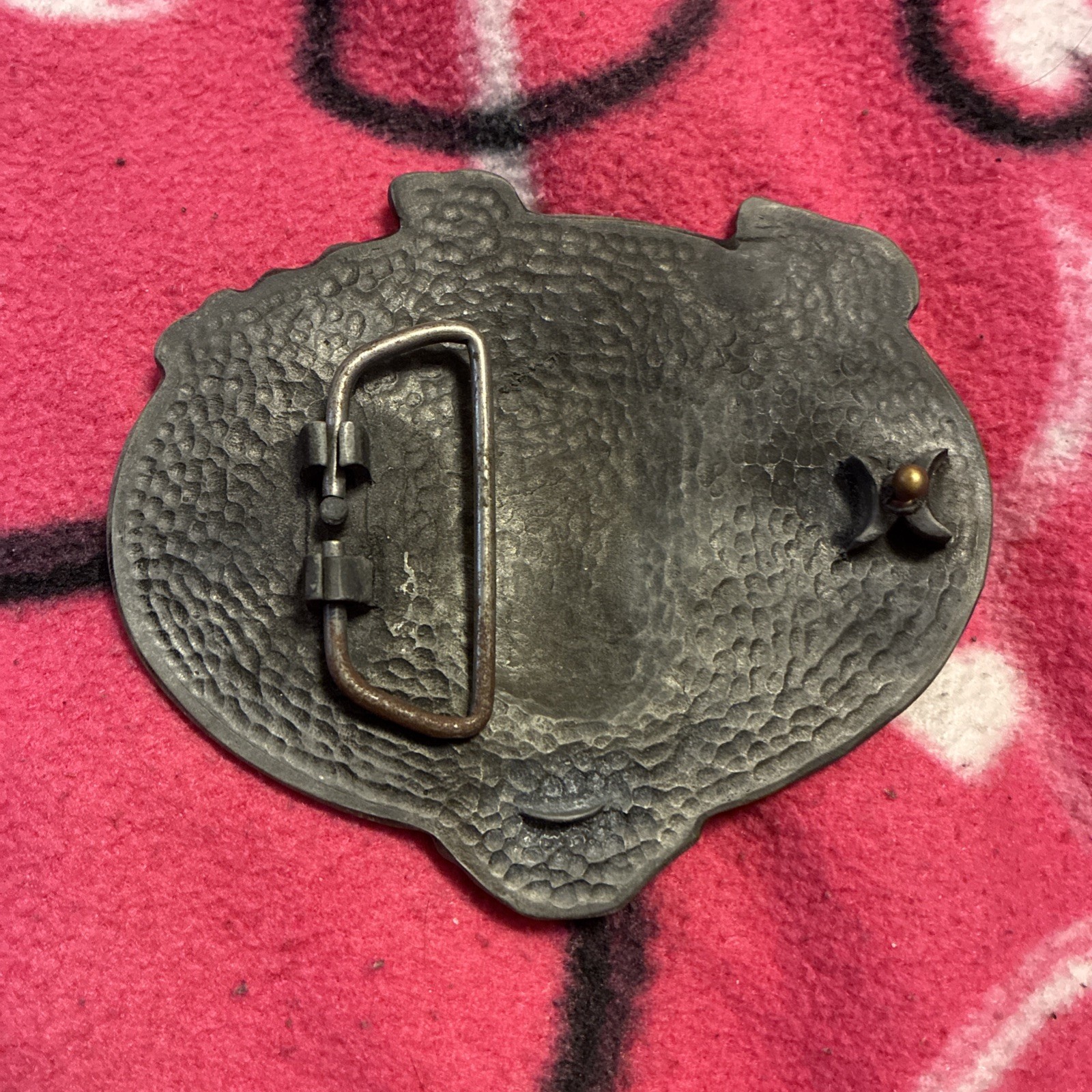 Vintage Y2K Hurley Gothic Skull Metal Belt Buckle [READ DESC.]