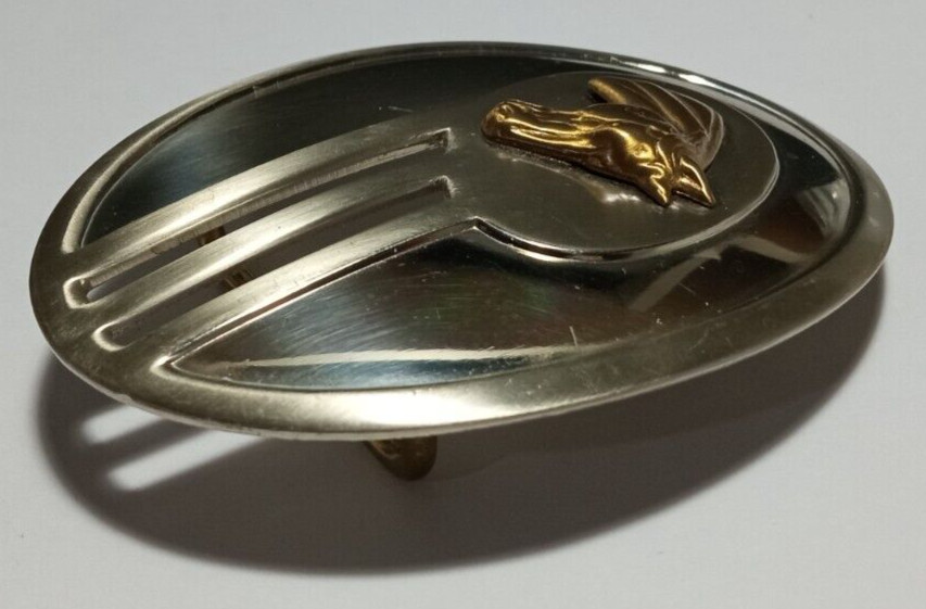 Justin Nickel Silver Horse Head 89N Belt Buckle 2.5 x 3.5 Inch Horses