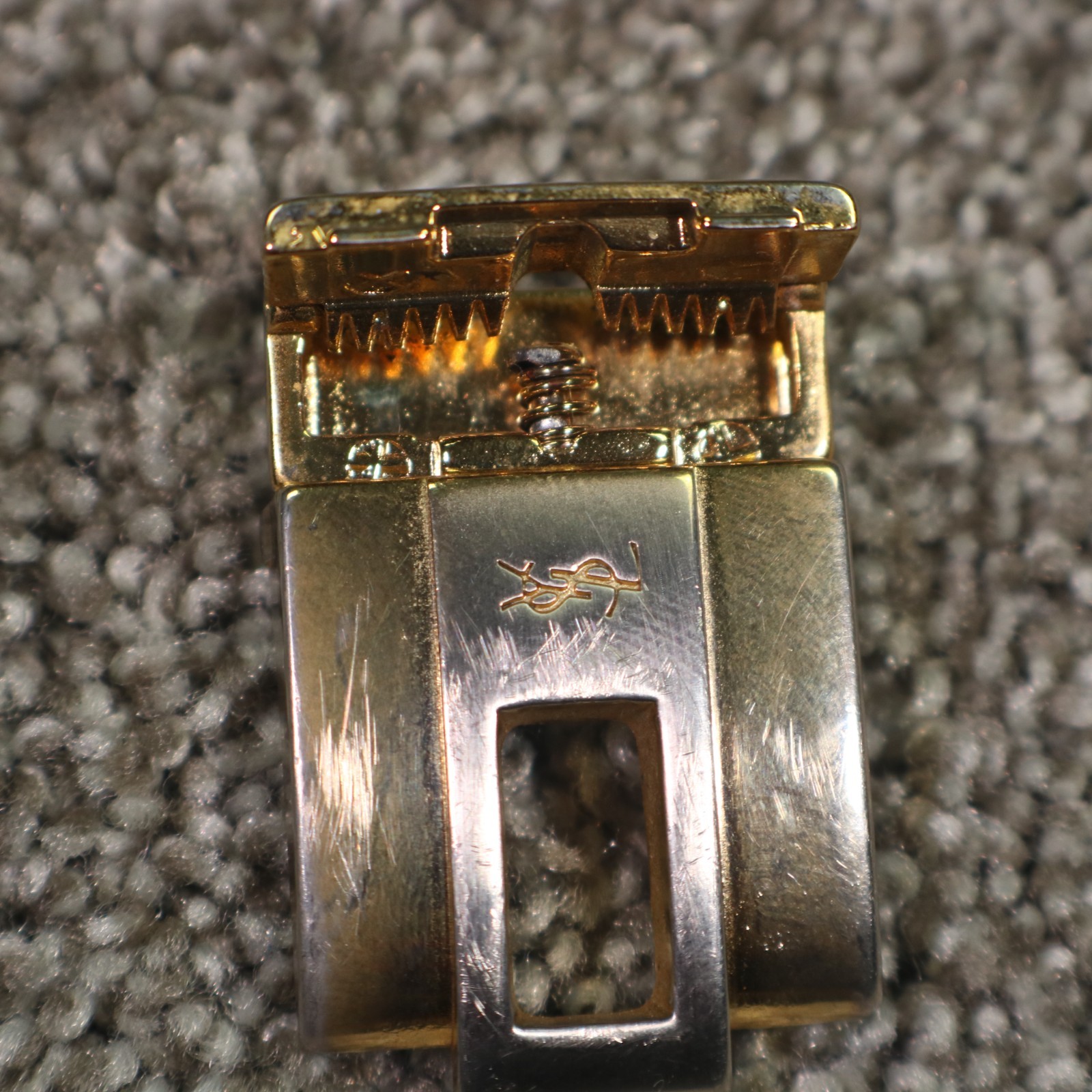 YSL Yves Saint Laurent Reversible Belt Buckle Made in Italy