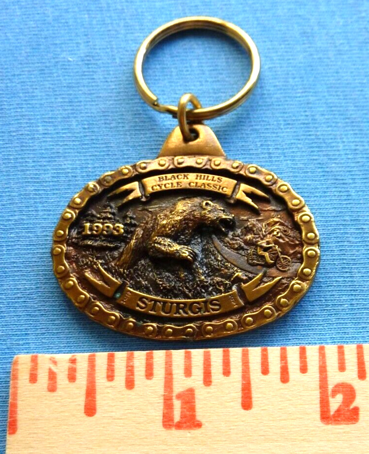 50TH STURGIS BIKE WEEK KEY RING CHAIN ALSO SEE MY BELT BUCKLE LISTINGS