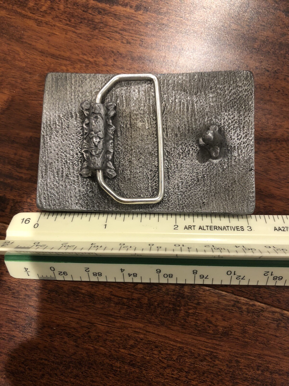 Vtg Country Jack Daniels Sour Whiskey Mash 1904 Belt Buckle Green Enameled