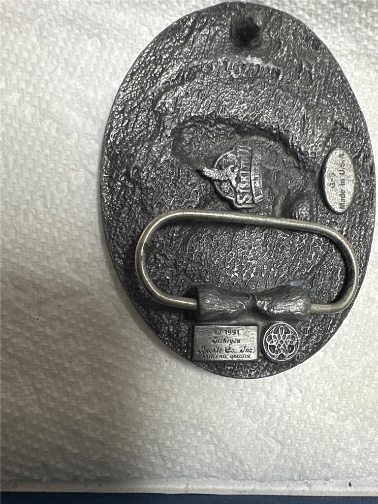 Vintage 1991 Siskiyou Landing Eagle Belt Buckle G-5