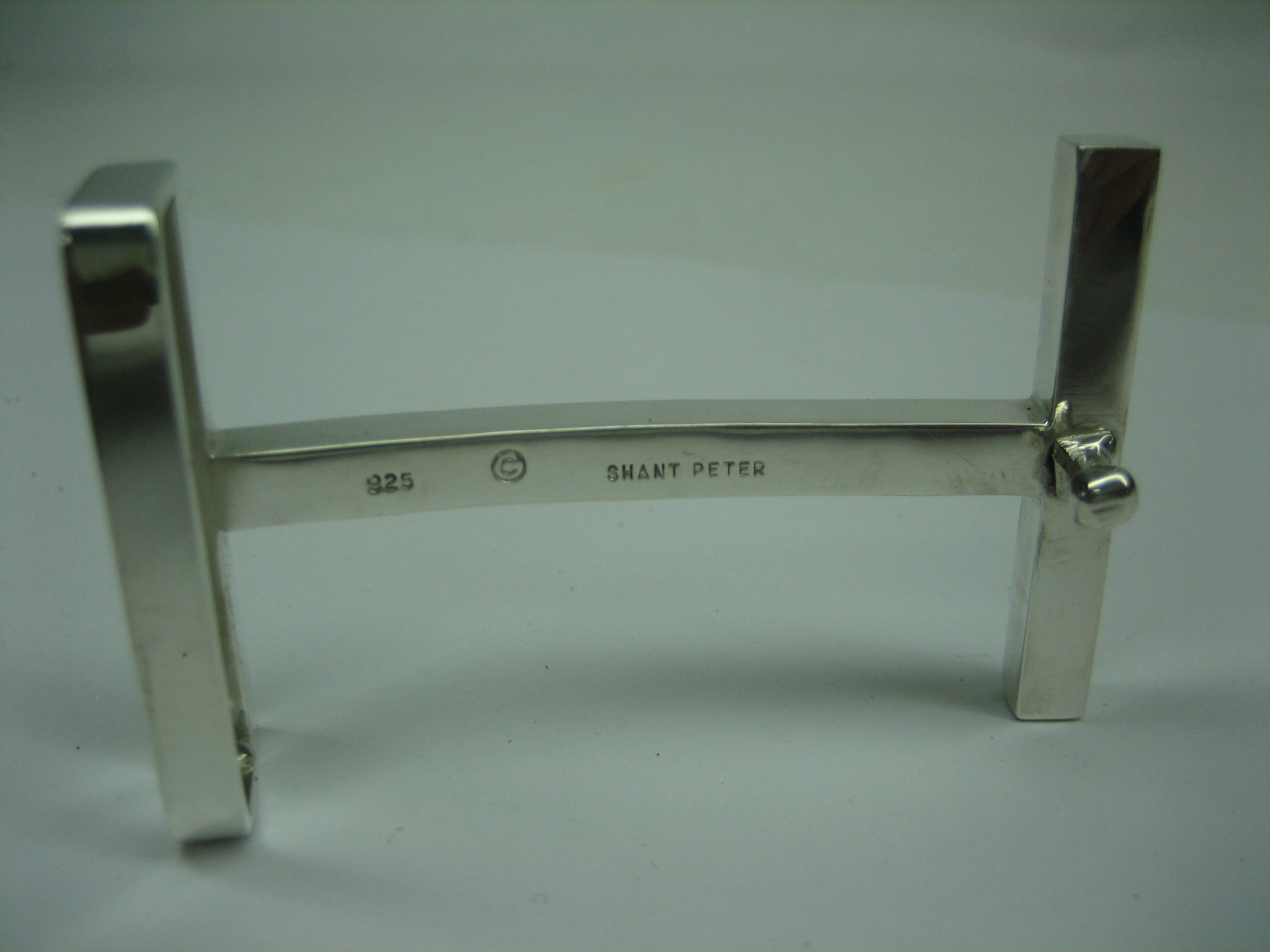 Sterling silver 925 grand icon buckle 40 gr.& Genuine Alligator 1.5  » belt U.S.A