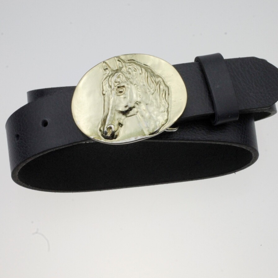 Belt buckle horse pin buckle for 4 cm leather belt pin buckles gs124