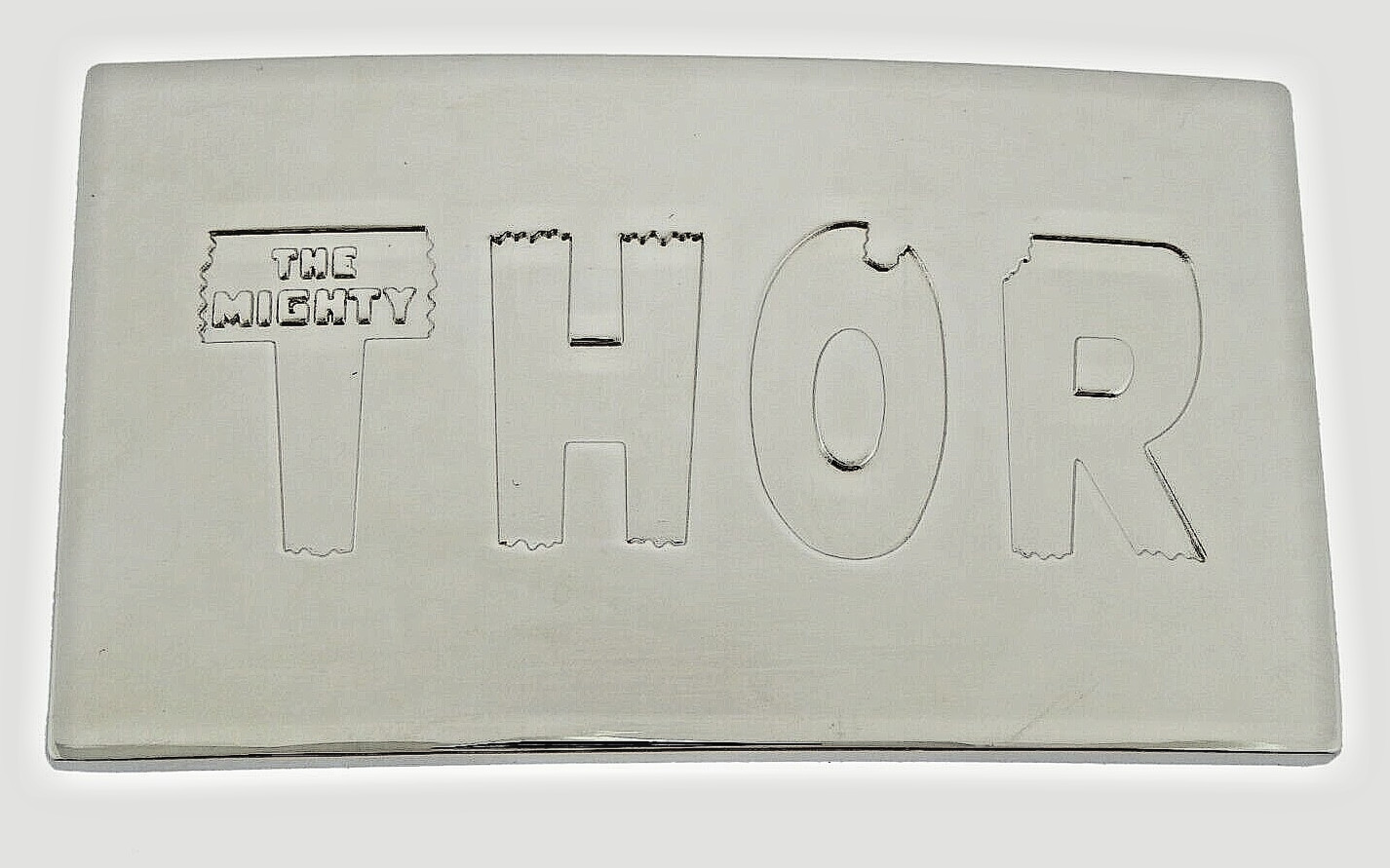 The Mighty Thor Silver Belt Buckle Marvel Comics Hammer Logo Officially Licensed