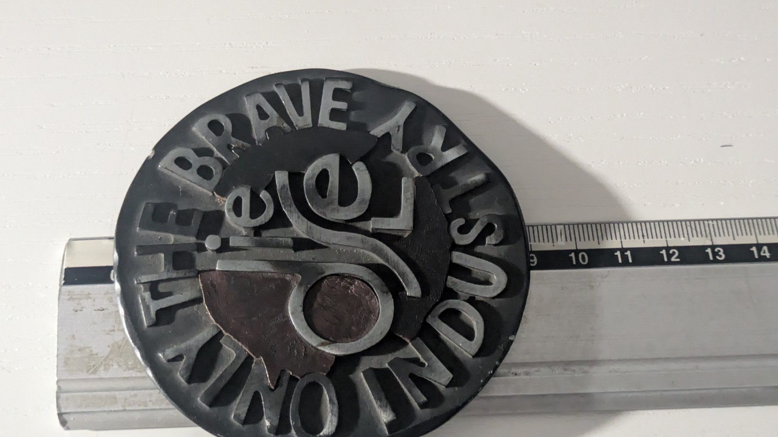 Vintage 90s Only The Brave Industry Diesel Belt Buckle Y2K Diameter 9cm
