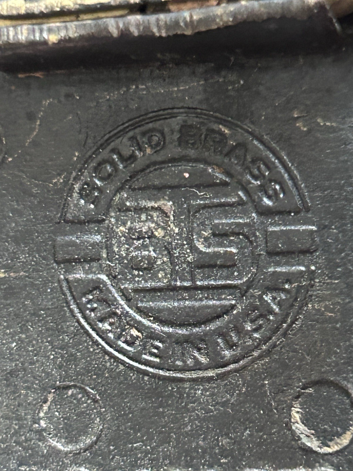 1979 Vintage BTS Solid Brass Steam Engine Locomotive Train Belt Buckle USA Made