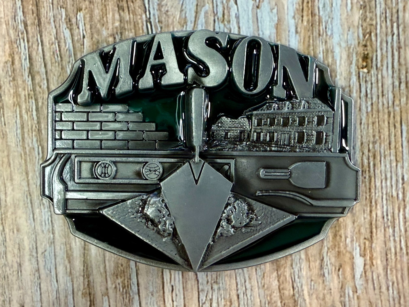 MASON Masonry Brick Laying Construction Work Tools Job Series Belt Buckle