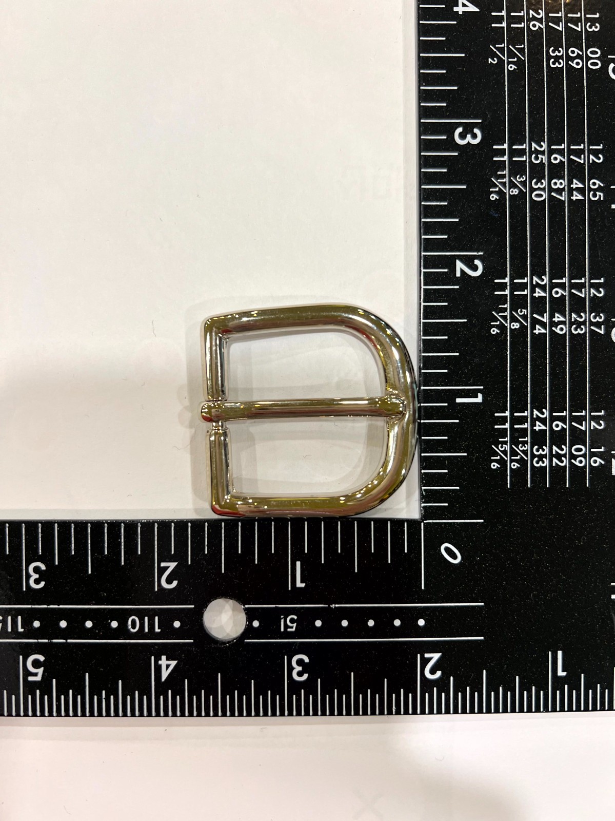 Solid Brass Polished Nickel Belt Buckle Made in Italy Fits 1.18&Prime; Belt Strap