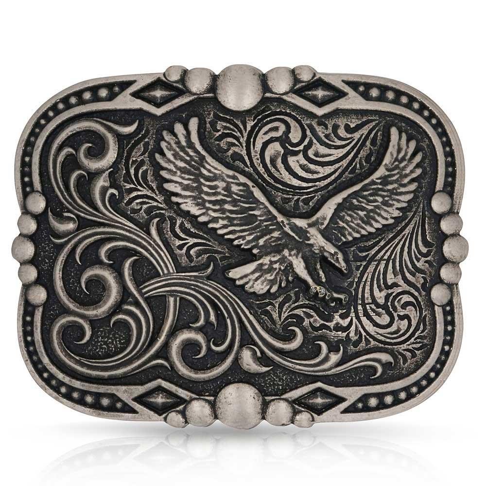 Montana Silversmiths Attitude Soaring Freedom Eagle Western Belt Buckle